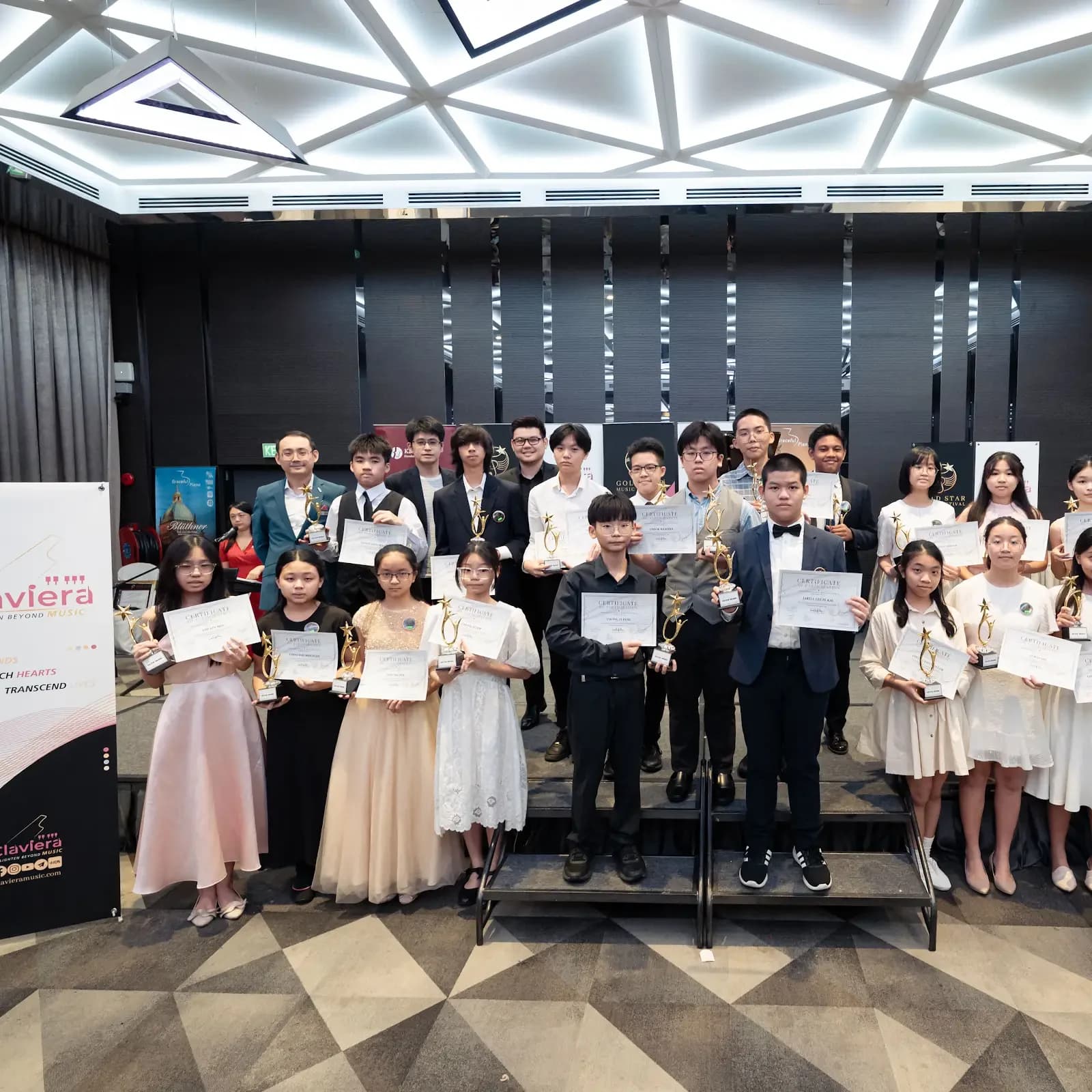 Gold Star Music Festival 2023 musicians, teachers and organisers gather for a group photograph
